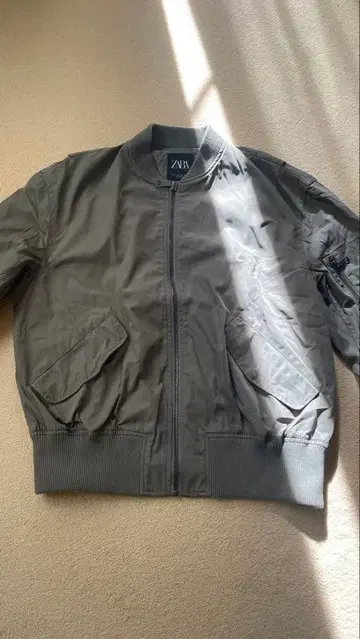 ZARA 봄버 자켓 그레이