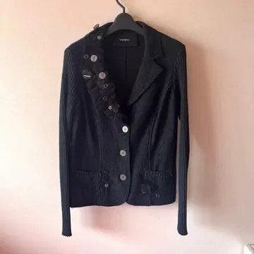 CARLOPIK 카라 부착 가디건