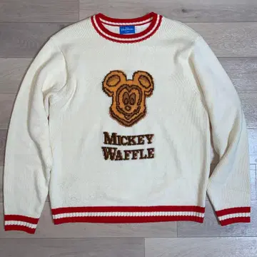 도쿄 디즈니 리조트 미키 와플 스웨터 L