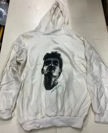 모리세이 후드 부착 후드티 화이트