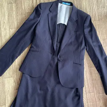 AOKI LES MUES 스트라이프 자켓 스커트 세트 SS