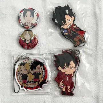 하이큐!! 캔뱃지 스트랩 5종 세트