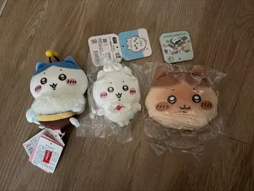 하치와레 봉제 인형 키링 3개 세트