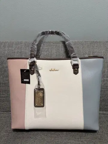 clelia 토트백 핑크 화이트 블루