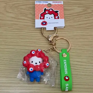 [한정판] 오사카 간사이 만박 미야쿠미야쿠 산리오 키링 포차코 빨간색