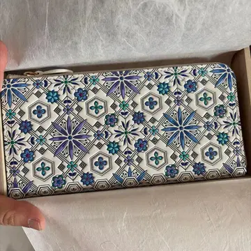 아사쿠사 문고 천연 가죽 장지갑 미사용 새상품