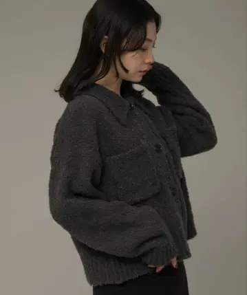 카라 부착 부클레 니트 셔츠 / 어반 리서치 서니 라벨