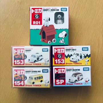 토미카 스누피 미니카 세트 5대