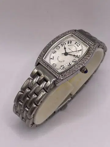 MAVY MAISON 다이아몬드 손목시계 실버 고급 브랜드 은