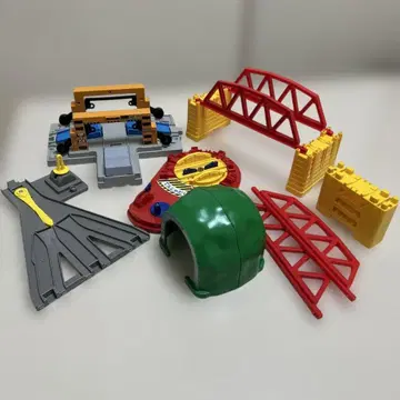 프라레일 경치 부품 세트 건널목 철교 전차대 분기 레일 터널 교각