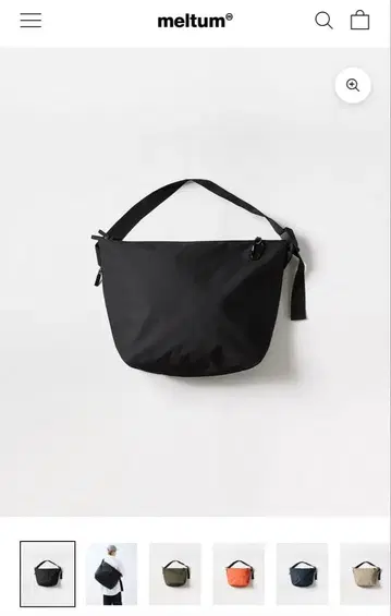 meltum 블랙 숄더백 카라비너 포함