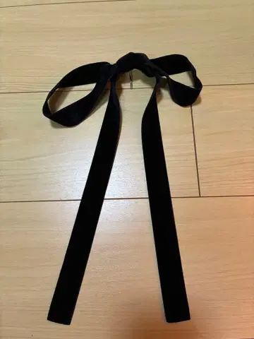 벨벳 리본 헤어 후크 x 아메리 리본