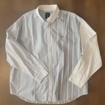 GAP XL 스트라이프 옥스퍼드 셔츠 택 포함