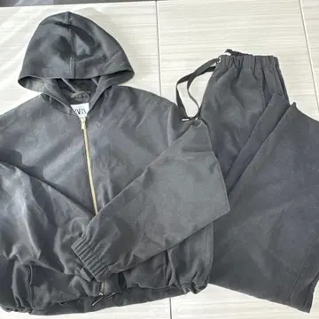 ZARA 차콜 그레이 맨투맨 셋업 S