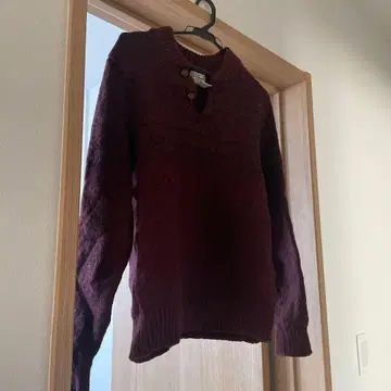 L.L.Bean 버건디 니트 스웨터