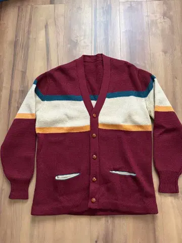 가디건 70s 싸개 버튼