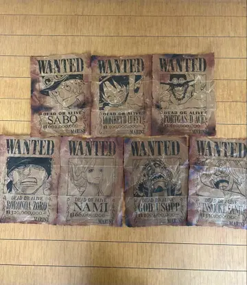 원피스 수배서 7장 로우 없음 매거진 NO.1~8 포함