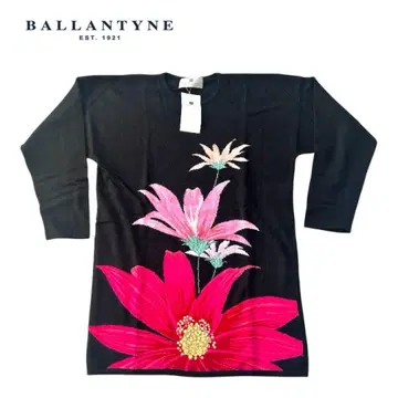 새상품 BALLANTYNE 꽃무늬 캐시미어 튜닉 사이즈 3