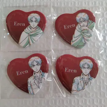 진격의 거인 엘렌 하트형 캔뱃지 전종 컴플리트 TSUTAYA