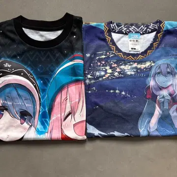 유루캠 풀 그래픽 T셔츠 2장