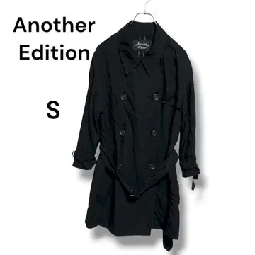 Another Edition 더블 버튼 트렌치코트 S 블랙