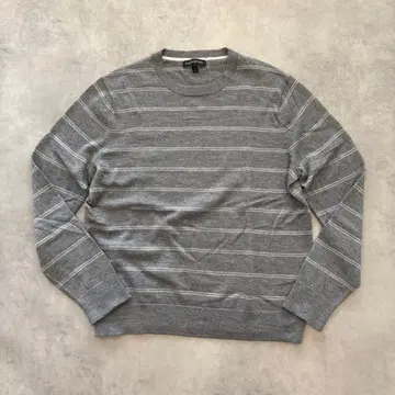 BANANA REPUBLIC 그레이 보더 니트 M