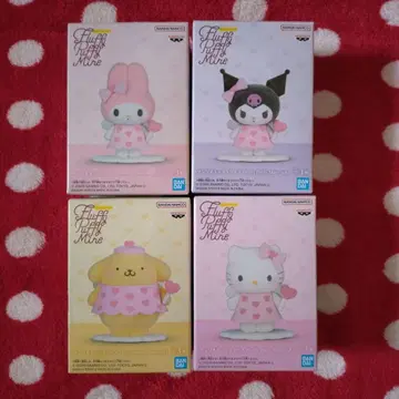 산리오 캐릭터즈 Fluffy Puffy Mine 4종