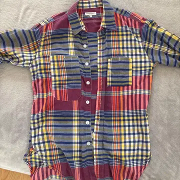 ENGINEERED GARMENTS 체크 무늬 긴팔 셔츠 XS