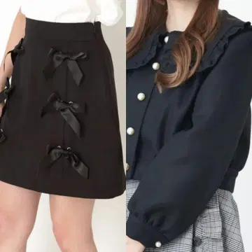 앙크루즈 Ank rouge 아우터 스커트 세트 판매