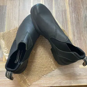 Blundstone 블랙 사이드 고어 부츠 로우컷