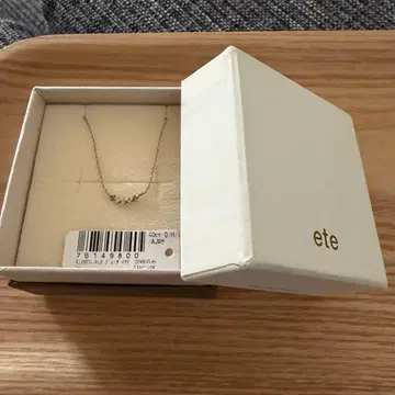 [ete] K10MPG 미스트 핑크 그레이 다이아몬드 목걸이