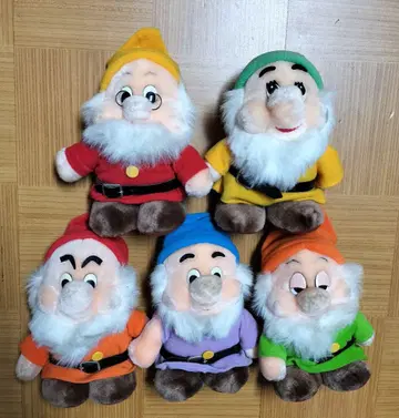 7인의 난쟁이 봉제 인형 5체 세트 약 20cm