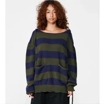 BEEDEN HANGS DOWN TIE BORDER KNIT