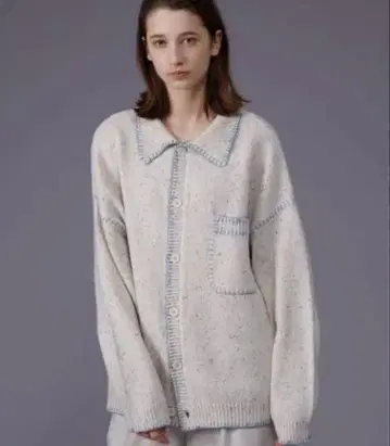 ONCILY COLOR NEP YARN STITCH 가디건