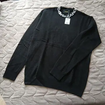 ReZARD/리자드/히카루/블랙 실크 혼방 니트 스웨터 S 사이즈