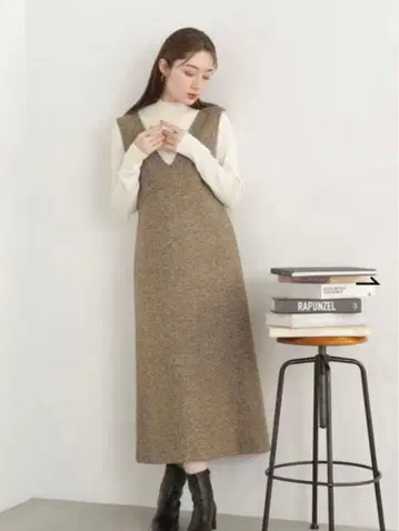 네프 트위드 오버롤 스커트 (M 사이즈)