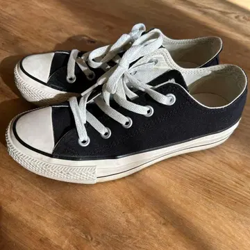 컨버스 올스타 블랙 로우컷 스니커즈 23cm