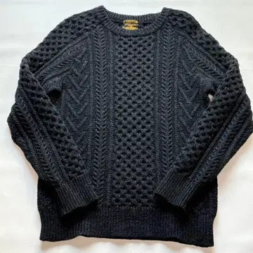 COOTIE 쿠티 블랙 케이블 니트 M