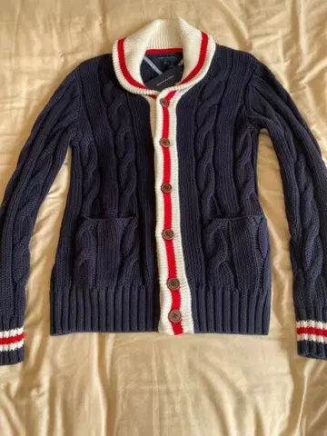 TOMMY HILFIGER 네이비 가디건 M