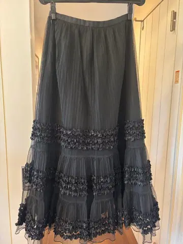 Aquascutum 블랙 플레어 스커트 9