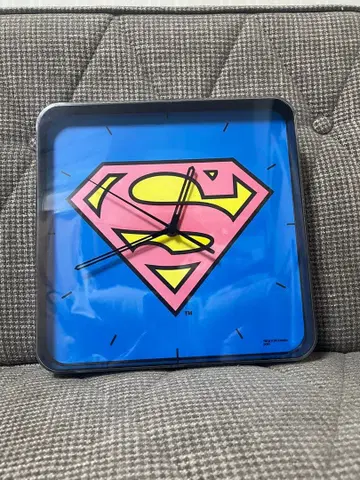 슈퍼맨 Superman SQUARECLOCK 벽시계 월클락