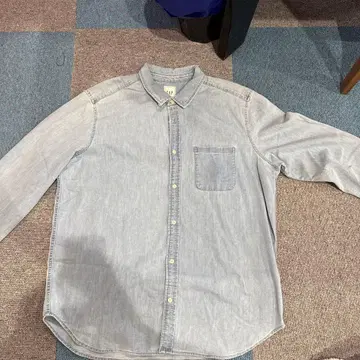 GAP 버튼 다운 셔츠 XL 라이트 블루
