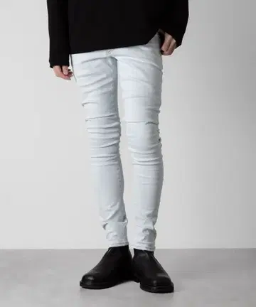 수피마 코튼 스트레치 데님 슬림 커브 청바지