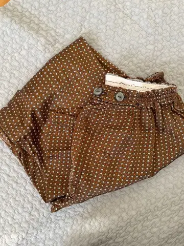 브라운 도트 무늬 vintage 파자마 팬츠 다이칸야마 mother 구매