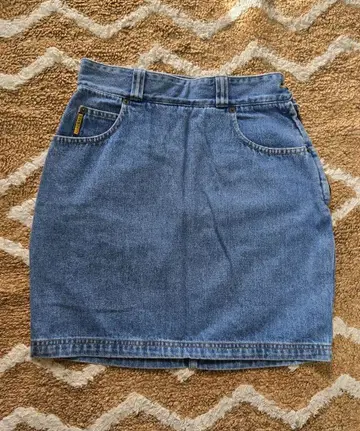 아르마니 데님 미니 스커트