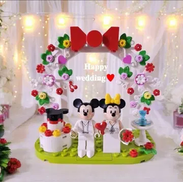 레고 미니 피규어 웨딩 결혼 증명 웰컴 스페이스 미키 미니