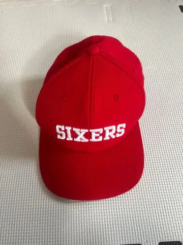 Mitchell & Ness SIXERS 캡 빨간색