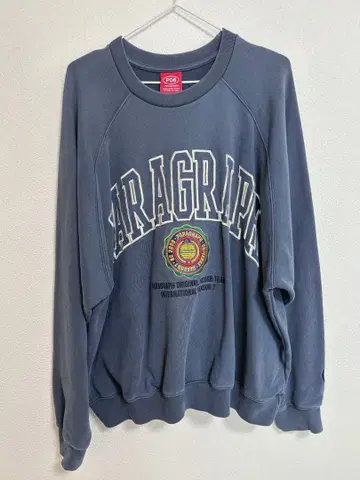 PARAGRAPH 네이비 로고 맨투맨 트레이닝복