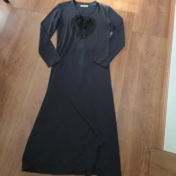 [레어] 카네코 이사오 원피스 블랙 하트 심플 레트로