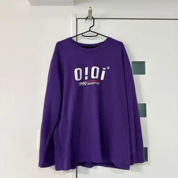 새상품급 o!o! 1990 SIGNATURE 퍼플 맨투맨 트레이닝복